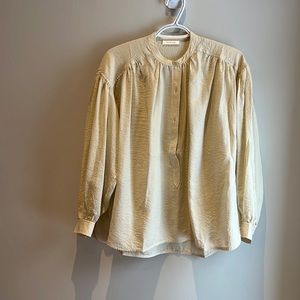 ANINE Bing Cream Silk Blouse